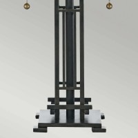 Lampa stołowa Chastain - 2 źródła światła - Vintage brąz