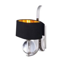 Kinkiet Gotham - 1 źródło światła - Imperialne srebro