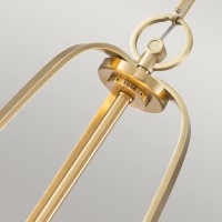 Lampa wisząca Gotham - 4 źródła światła - Szczotkowany mosiądz