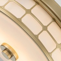 Plafon Guardian - 2 źródła światła - Naturalny mosiądz