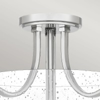 Półplafon Hollister - 2 źródła światła - Polerowany nikiel