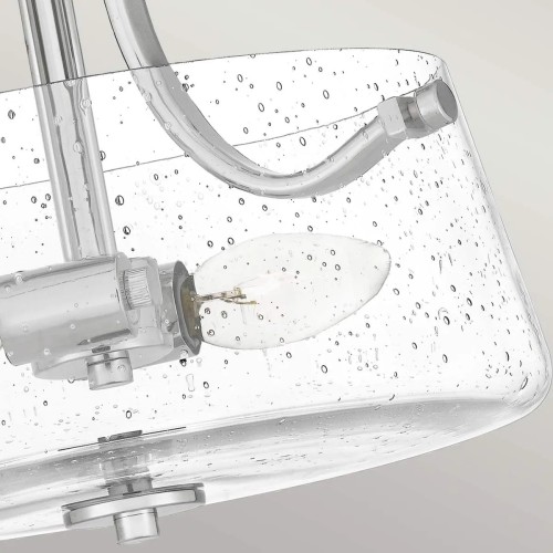 Półplafon Hollister - 2 źródła światła - Polerowany nikiel