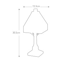 Mała lampa stołowa Holmes - 1 źródło światła - Vintage brąz