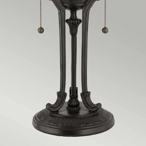 Lampa stołowa Indus - 2 źródła światła - Vintage brąz