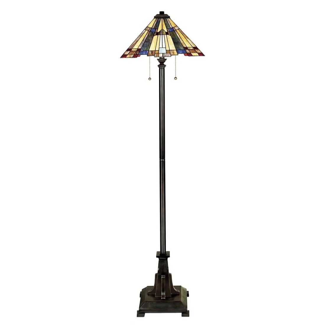 Lampa podłogowa Inglenook - 2 źródła światła - Ciemnobrązowy