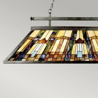 Lampa wyspowa Inglenook - 3 źródła światła - Ciemnobrązowy