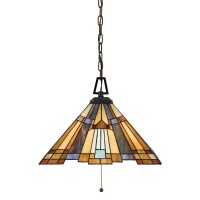 Lampa wisząca Inglenook - 3 źródła światła - Ciemnobrązowy - Wersja A