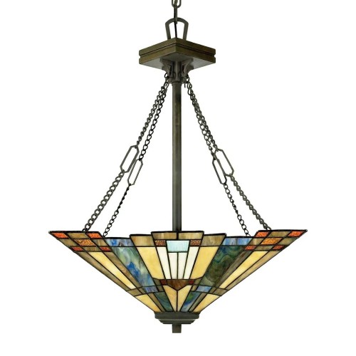 Lampa wisząca Inglenook - 3 źródła światła - Ciemnobrązowy - Wersja B