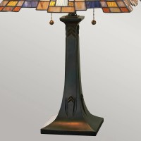 Lampa stołowa Inglenook - 2 źródła światła - Ciemnobrązowy