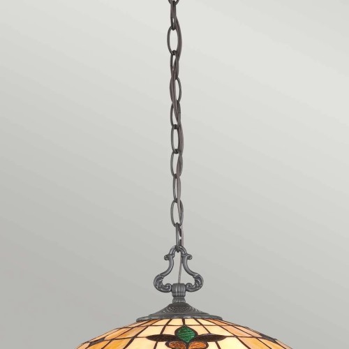 Lampa wisząca Kami - 3 źródła światła - Vintage brąz