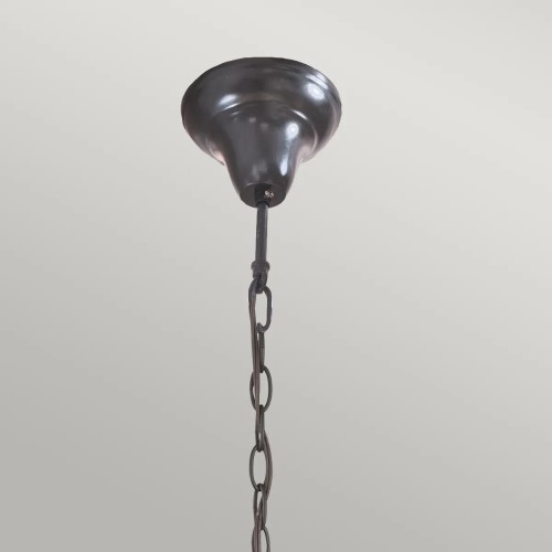 Lampa wisząca Kami - 3 źródła światła - Vintage brąz