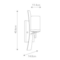 Kinkiet Kyle - 1 źródło światła - Imperialny brąz