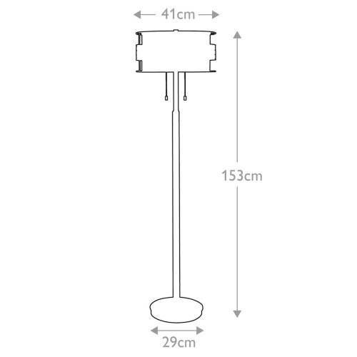 Lampa podłogowa Laguna - 2 źródła światła - Miedź