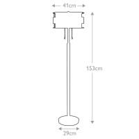 Lampa podłogowa Laguna - 2 źródła światła - Miedź