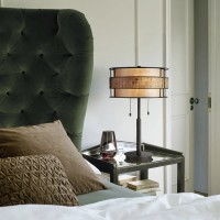 Lampa stołowa Laguna - 2 źródła światła - Miedź