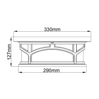 Plafon Marblehead - 2 źródła światła - Biały