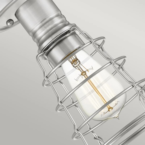 Półplafon Mixon - 1 źródło światła - Szczotkowany nikiel