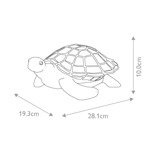 Mała lampa stołowa Sawback - 1 źródło światła - Vintage brąz