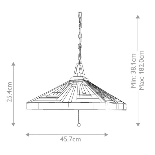 Lampa wisząca Stephen - 3 źródła światła - Vintage brąz