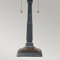 Lampa stołowa Stephen - 2 źródła światła - Vintage brąz