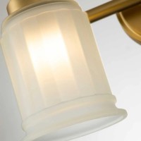 Kinkiet Swell - 2 źródła światła - Szczotkowany mosiądz