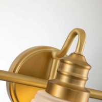 Kinkiet Swell - 3 źródła światła - Szczotkowany mosiądz