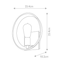 Kinkiet Theater Row - 1 źródło światła - Imperialne srebro