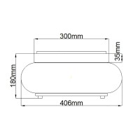 Plafon Trilogy - 3 źródła światła - Postarzany brąz