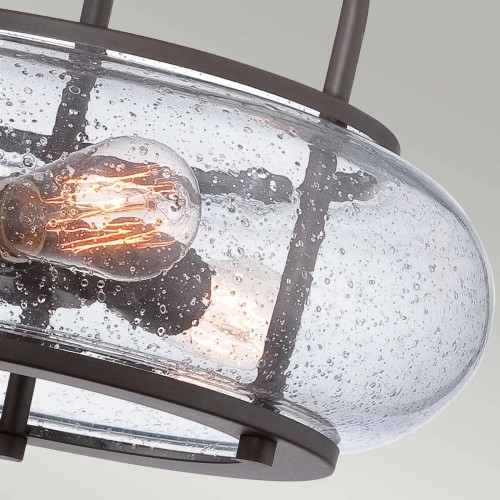 Średni półplafon Trilogy - 3 źródła światła - Postarzany brąz