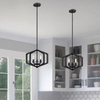 Lampa wisząca Vanguard - 3 źródła światła - Postarzana czerń