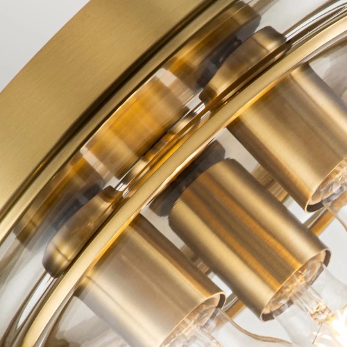 Plafon Whistling - 3 źródła światła - Szczotkowany mosiądz