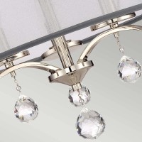 Półplafon Whitney - 3 źródła światła - Imperialne srebro