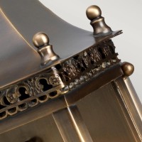 Latarnia naścienna Regents Park - 1 źródło światła - Postarzany mosiądz