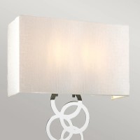 Duży kinkiet Rosa - 2 źródła światła - Polerowany chrom