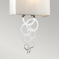 Średni kinkiet Rosa - 1 źródło światła - Polerowany chrom