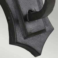 Kinkiet Rectory - 1 źródło światła - Czarny - Wersja B