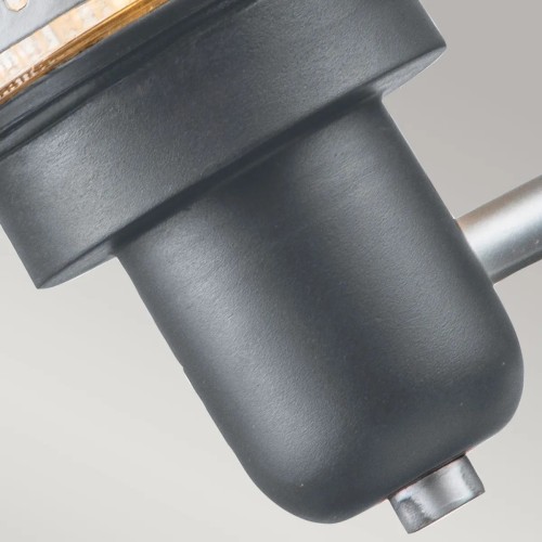 Latarnia naścienna Saturne - 1 źródło światła - Szary