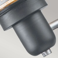 Latarnia naścienna Saturne - 1 źródło światła - Szary