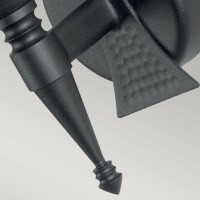 Kinkiet Saxon - 1 źródło światła - Czarny