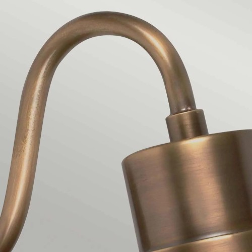 Latarnia naścienna Sheldon - 1 źródło światła - Postarzany mosiądz