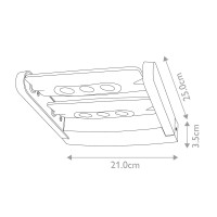 Latarnia naścienna LED Sigmund 6W - Grafitowy
