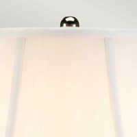 Lampa stołowa Silverthistle - 1 źródło światła - Biały, srebrny