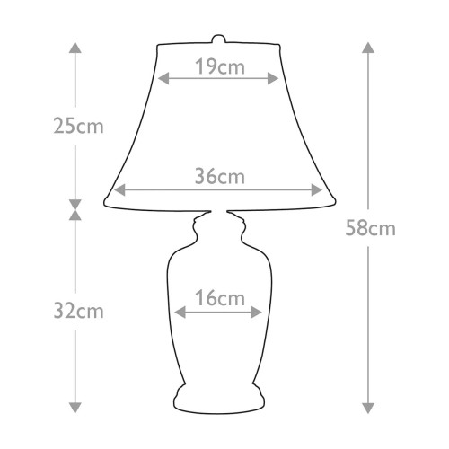 Lampa stołowa Silverthistle - 1 źródło światła - Biały, srebrny