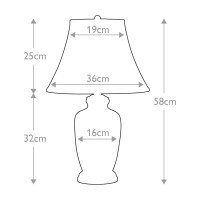 Lampa stołowa Silverthistle - 1 źródło światła - Biały, srebrny