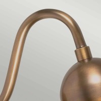 Latarnia naścienna Somerton - 1 źródło światła - Postarzany mosiądz