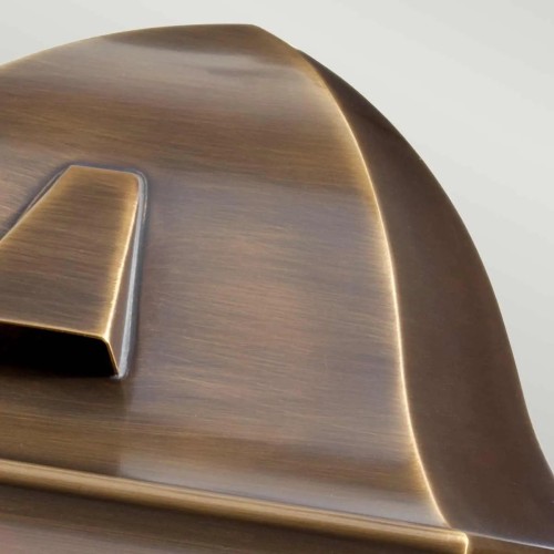 Latarnia naścienna St James - 1 źródło światła - Postarzany mosiądz