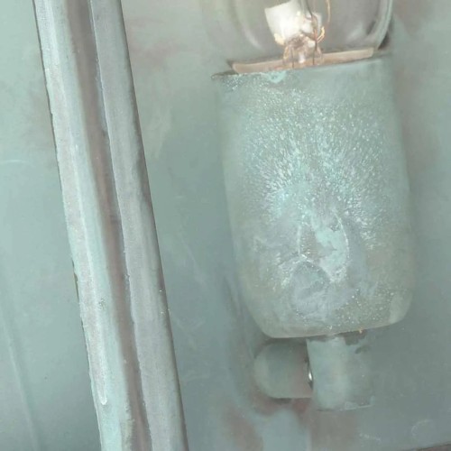 Latarnia naścienna St Martins - 1 źródło światła - Grynszpan