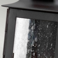 Latarnia naścienna Stow - 1 źródło światła - Postarzany brąz