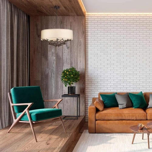 Lampa wisząca Taiko - 4 źródła światła - Postarzany brąz