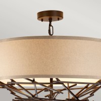 Lampa wisząca Taiko - 4 źródła światła - Postarzany brąz